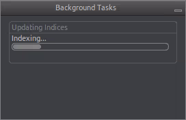 Updating indices loading screen