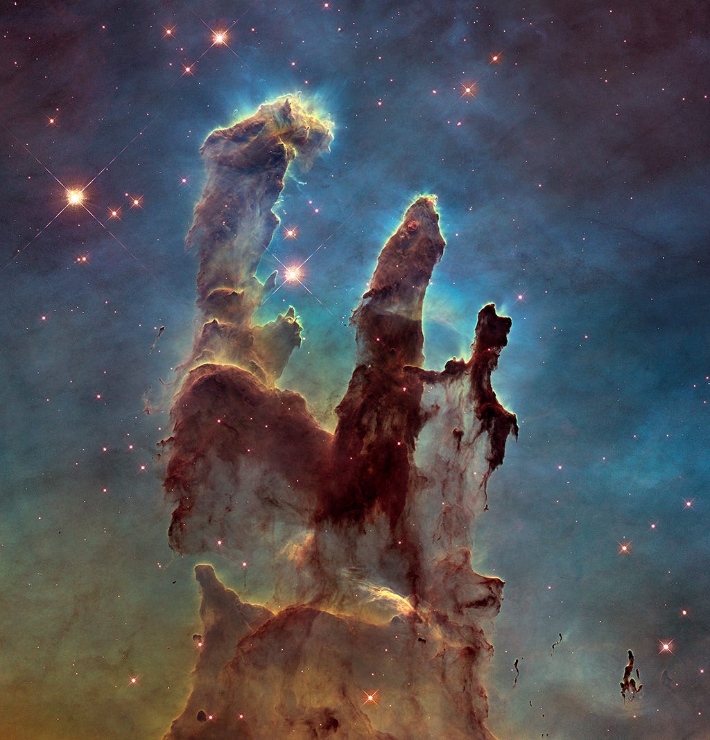 Pillars of Creation - Photo credit: ESO